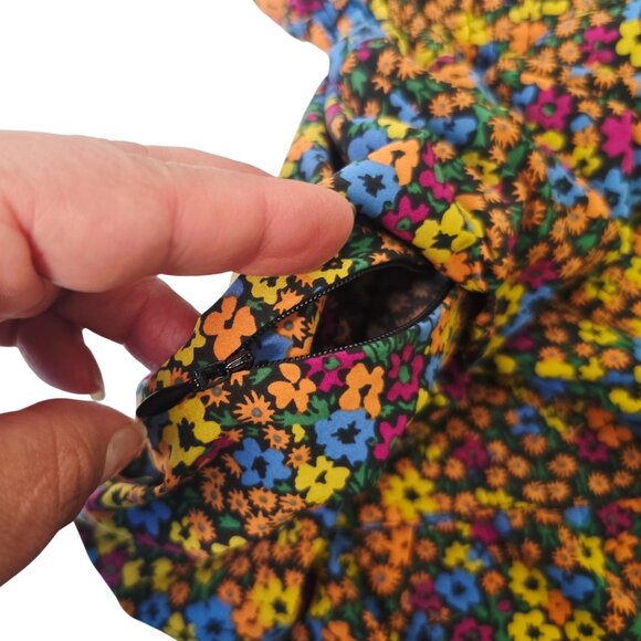 Boho Minimalist Toad & Co Maxi Dress XL NWT Black Floral - Picture 7 of 7